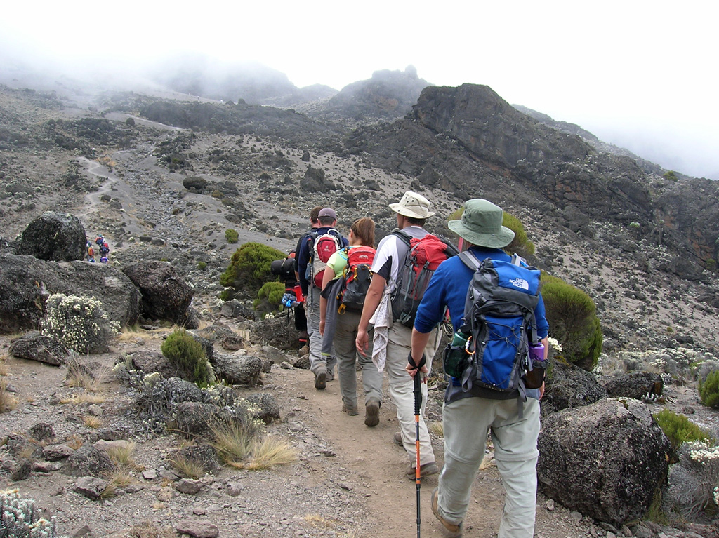 hiking on day 3