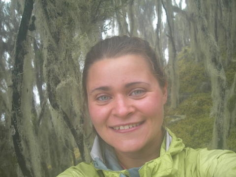 me smiling after I got up the 100ft ridge on day 2