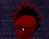 Mohawk, Bl Blood Red Tips