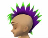 Mohawk Purple, Green Tips