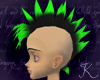 Mohawk Black Neon Green