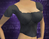 Ribbed Baby T, Charcoal