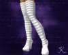 MM Buckle Boots, White