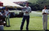 Me accepting my award for First place Modified Muscle Car