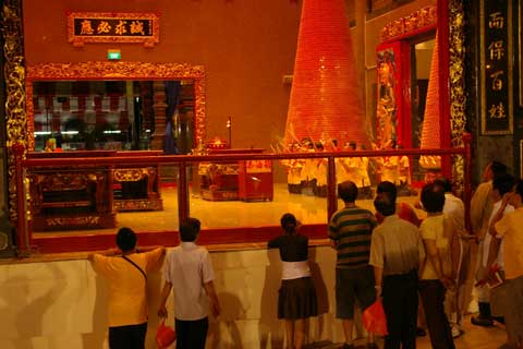 Temple Committee Offering Incense