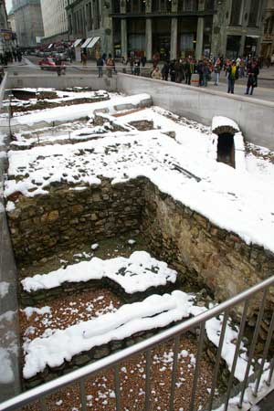 Roman ruins at Michaelerplatz