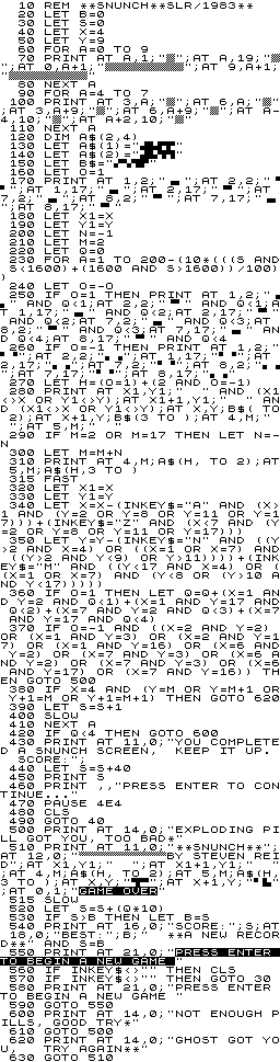 Program LLIST