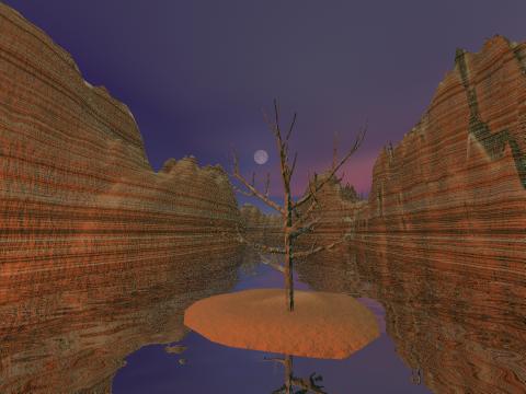 Grand Canyon With Tree 2
