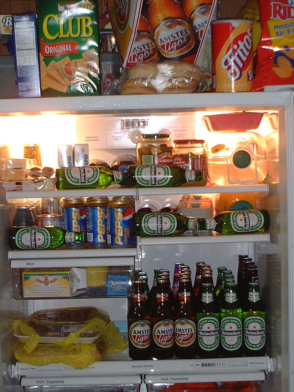 a well-stocked fridge