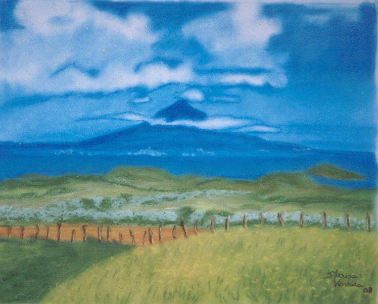 pastel sobre papel