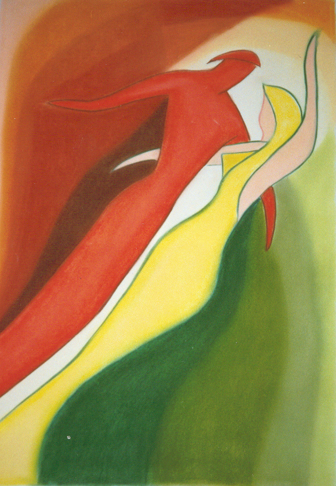 pastel sobre papel