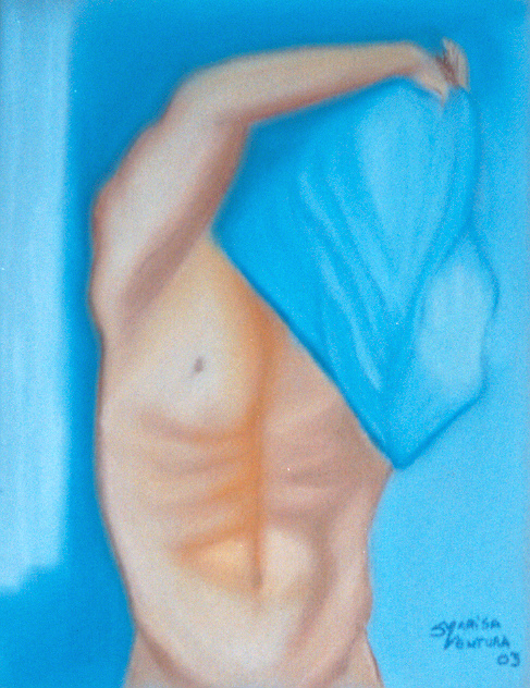 pastel sobre papel