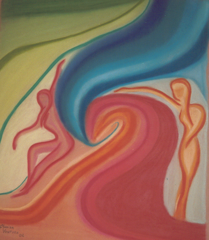 pastel sobre papel