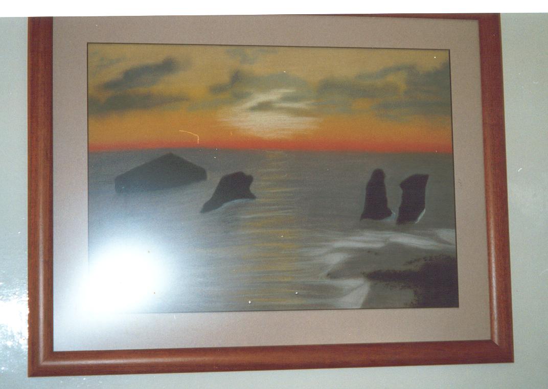 pastel sobre papel