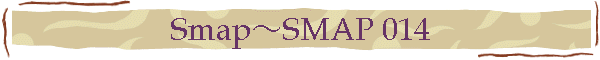 Smap～SMAP 014