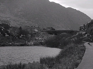 Lake, Bridge, Winding Road