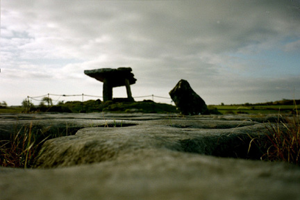 Dolmen from below