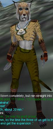 Tiannala, my main character, on a hunting trip in South Karana