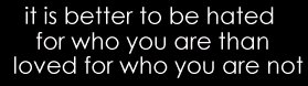 conformity is for the weak