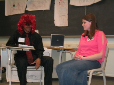 A mock interview
