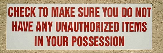 Indemnity sign