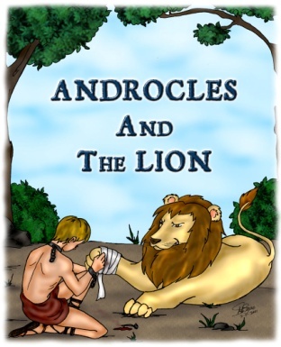 Androcles and The Lion fable cover art.