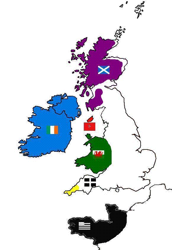 Celtic Lands following Norman Invasions (to 1500 AD) �