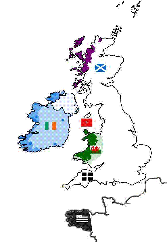 Celtic Languages current distribution �
