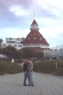 Outside the Hotel del Coronado.