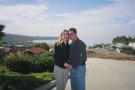 Standing next to Karina's home.  Check out the view!