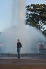 Hangin' by the Bea Evenson Fountain...