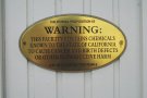 
                                WARNING: 
                  This [hotel] contains chemicals 
                   known to the state of California 
                to cause cancer and birth defects 
                       or other reproductive harm


I think we need one of these plaques attached to our 
''Welcome To New Jersey'' signs...