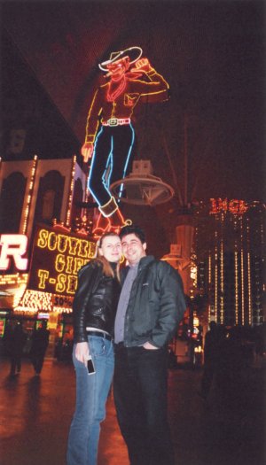 Nataliya and Seth in Downtown Las Vegas