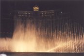 Even the roar of the fountains shooting up into the air was not loud enough to drown out Celine Dion...