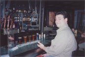 Ty with his Trekkie-beers (beer + food dye)