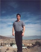 Seth standing in front of the scenic view...