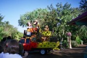 Our trip to Animal Kingdom began with two dogs and a mouse...  Hey, why doesn't Pluto ever talk!?
