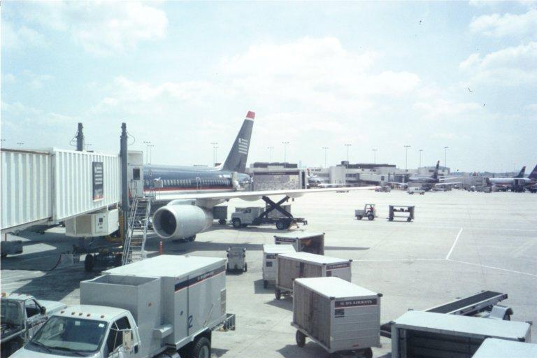 Our plane from Gate 10 at Charlotte airport 