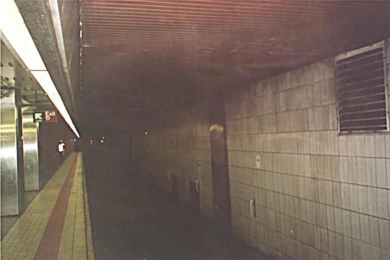This is where you get on the subway