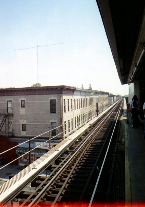 I passed out tracts at the street corner of that building below the station