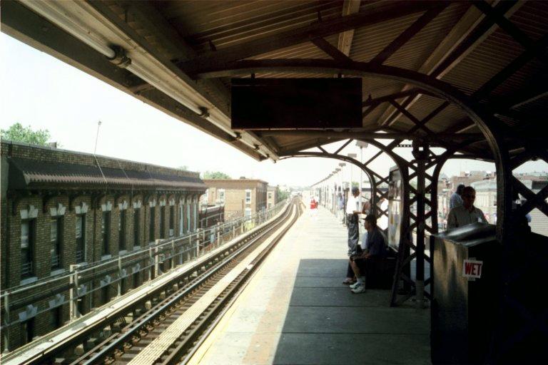 Subway tracks toward Manhattan