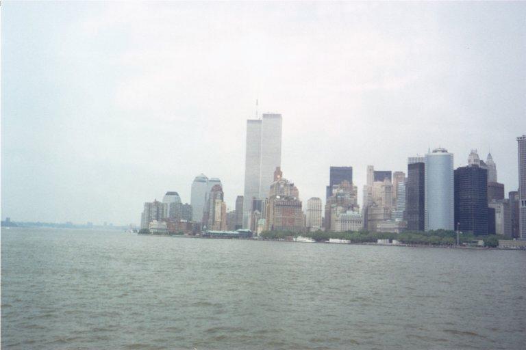 The twin towers (this was taken as we were on the ferry to Staten Island)
