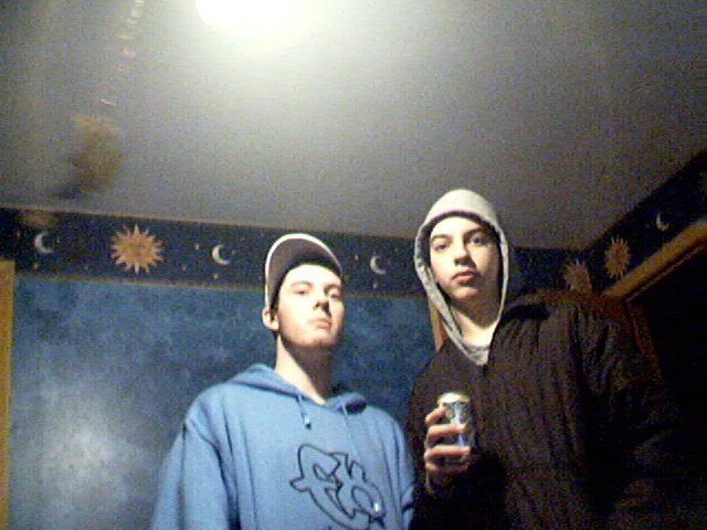 adam and dave b4 heading out