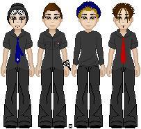 Bases by MBladez. Good Charlotte! First famous dollies I did. ^^