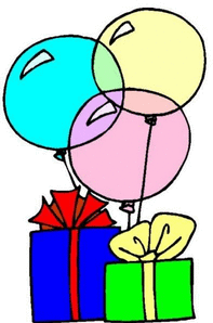 gifts/balloons
