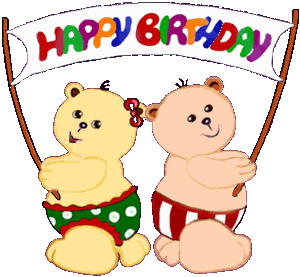 bears/Happy Bday banner