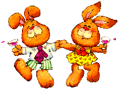 rabbits partying