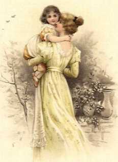 mom holding baby