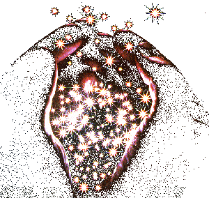 hands filled with stars