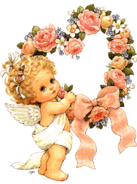 angel/flowerheart wreath